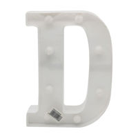 Imagen de Lámpara led letra D 7 led, 2AA