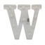 Imagen de Lámpara led letra W 7 led, 2AA