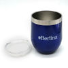 Imagen de Mate con tapa 220ml Berlina AZUL BRILLOSO, doble pared de acero inoxidable en caja