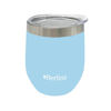 Imagen de Mate con tapa 220ml Berlina CELESTE, doble pared de acero inoxidable en caja