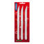 Imagen de Cubiertos cuchillo de mesa x3 en blister, acero inoxidable BLANCO, ELEGANCE  MARTINAZZO
