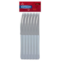 Imagen de Cubiertos cuchillo de mesa x12 en bolsa acero  inoxidable BLANCO, ELEGANCE MARTINAZZO