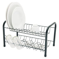 Imagen de Escurridor de platos de acero inoxidable NEGRO, ESSENTIAL MARTINAZZO