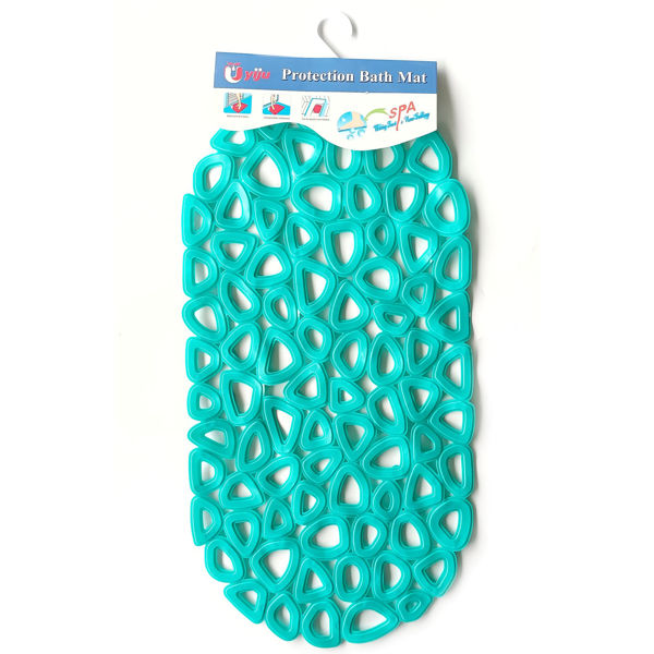 Imagen de Alfombra para baño de PVC calada, con ventosas, varios colores
