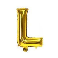 Imagen de Globo metalizado 16" letra L DORADO
