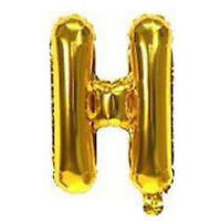 Imagen de Globo metalizado 32" letra H DORADO