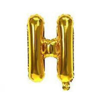 Imagen de Globo metalizado 16" letra H DORADO