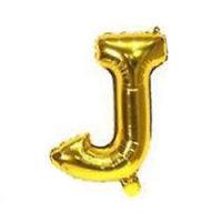 Imagen de Globo metalizado 16" letra J DORADO