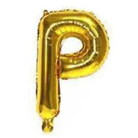 Imagen de Globo metalizado 32" letra P DORADO