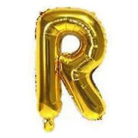 Imagen de Globo metalizado 32" letra R DORADO