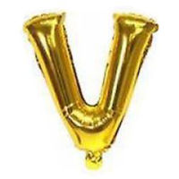 Imagen de Globo metalizado 32" letra V DORADO
