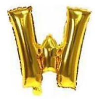 Imagen de Globo metalizado 32" letra W DORADO