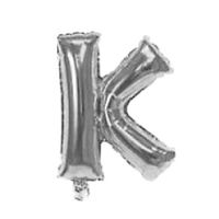 Imagen de Globo metalizado 16" letra K PLATEADO