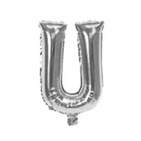 Imagen de Globo metalizado 16" letra U PLATEADO
