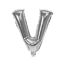 Imagen de Globo metalizado 16" letra V PLATEADO