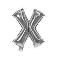 Imagen de Globo metalizado 16" letra X PLATEADO
