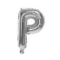 Imagen de Globo metalizado 16" letra P PLATEADO