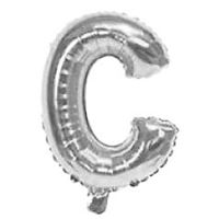 Imagen de Globo metalizado 32" letra C PLATEADO