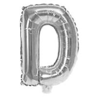 Imagen de Globo metalizado 32" letra D PLATEADO