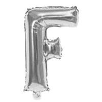 Imagen de Globo metalizado 32" letra F PLATEADO