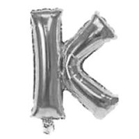 Imagen de Globo metalizado 32" letra K PLATEADO
