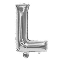 Imagen de Globo metalizado 32" letra L PLATEADO