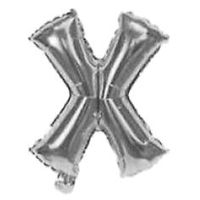 Imagen de Globo metalizado 32" letra X PLATEADO