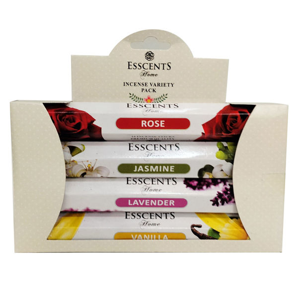 Imagen de Incienso palitos 14x4 ESSCENTS CAJAx12 4 fragancias
