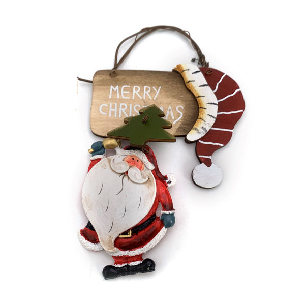 Imagen de Adorno navideño de madera y resina, para colgarvarios modelos