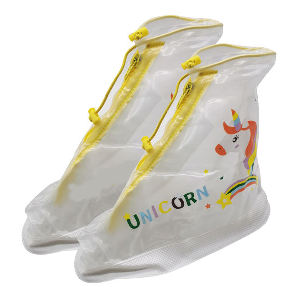 Imagen de Protector cubre zapatos 22cm largo de PVC con cierre, en bolsa varios diseños