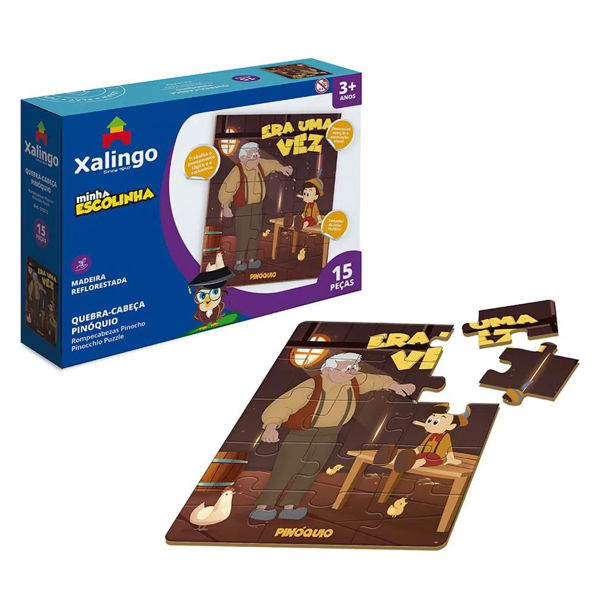 Imagen de Puzzle de madera, 15 piezas, XALINGO, en caja
