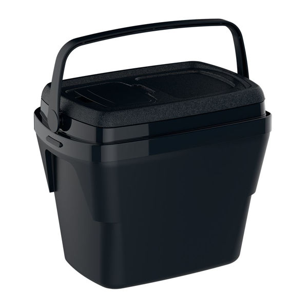 Imagen de Conservadora térmica SOPRANO TROPICAL 28L, con tapa de acceso rápido, NEGRO