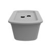 Imagen de Caja organizadora de plástico con tapa SOPRANO 5L GRIS