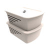 Imagen de Caja organizadora de plástico con tapa SOPRANO 15L BEIGE