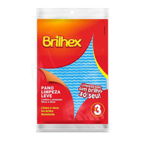 Imagen de Paño multiuso x3, BRILHEX, en bolsa