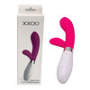 Imagen de Vibrador consolador y estimulador de clítoris de silicona a pilas 2AAA, 10 velocidades en caja XXOO 2 colores