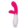 Imagen de Vibrador consolador y estimulador de clítoris de silicona a pilas 2AAA, 10 velocidades en caja XXOO 2 colores