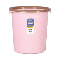 Imagen de Papelera de plástico, con aro para fijar bolsa, varios colores