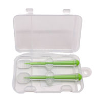 Imagen de Cepillo de dientes para bebé x2, de silicona, en caja varios colores