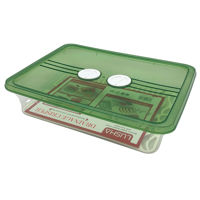 Imagen de Vianda recipiente de plástico con rejilla y fechador 2 colores