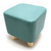 Imagen de Banquito de madera 4 patas, forrado PU varios colores en bolsa