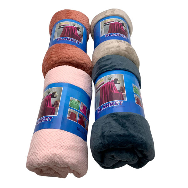 Imagen de Frazada manta polar 1 plaza, varios colores