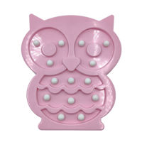 Imagen de Lámpara LED, 2AA, búho varios colores