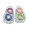 Imagen de Cubiertos infantiles x2 de metal mango anatómico de silicona, en caja plástica