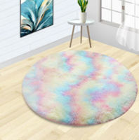 Imagen de Alfombra peluda redonda, varios colores