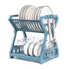 Imagen de Escurridor de platos de plástico 2 pisos, varios colores