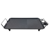 Imagen de Plancha parrilla eléctrica antiadherente, 1360W, en caja WINNING STAR