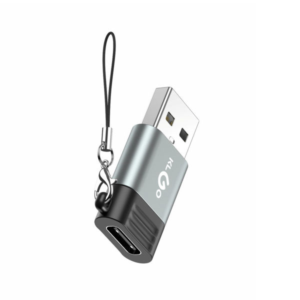 Imagen de Adaptador USB con entrada tipo C, hembra a macho, KLGO  en caja