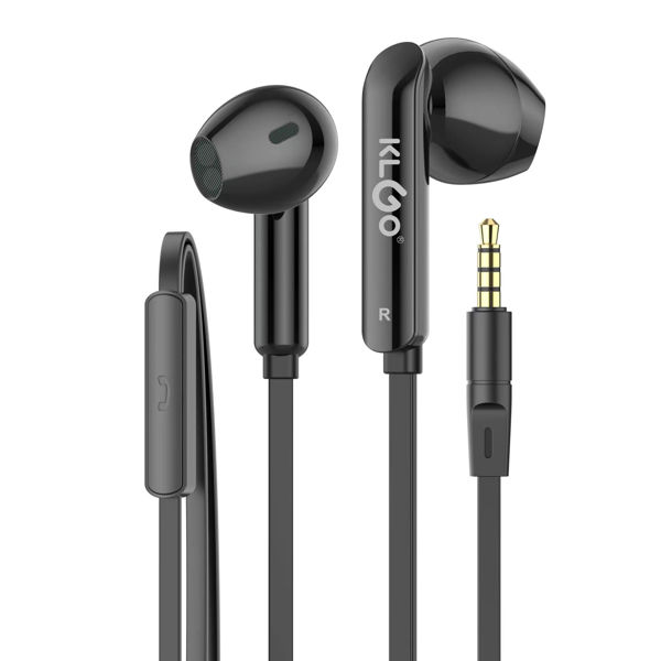 Imagen de Auriculares con cable auxiliar 3.5mm, varios colores, KLGO en caja