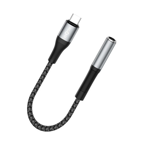 Imagen de Cable adaptador para auriculares, USB-C, KLGO en caja